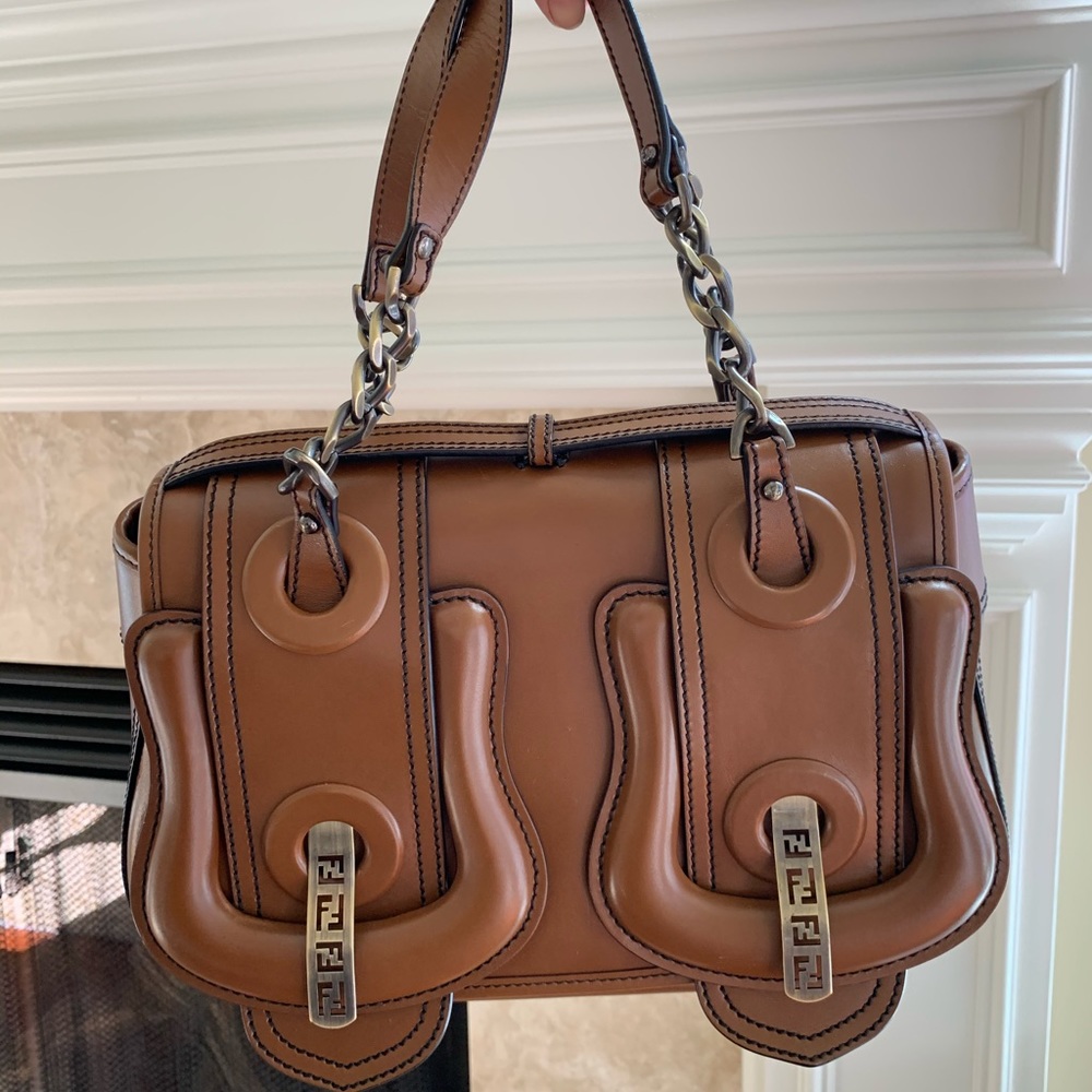 SOLD SOLD Authentic Fendi Borsa Saddle Bag/ Fendi Hand Bag